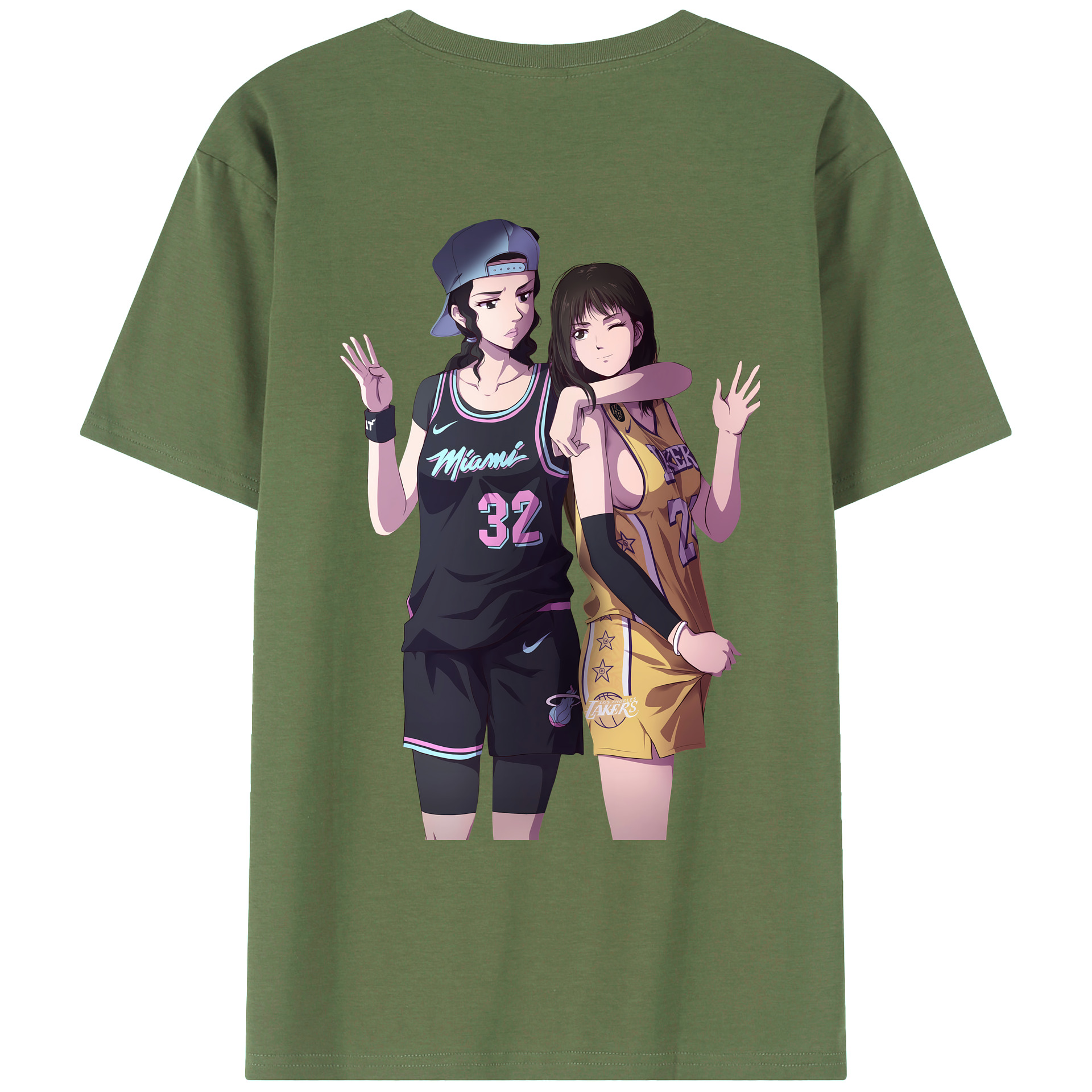 （画像用） SLAM DUNK／スラムダンク 綿100％ メンズ半袖Tシャツ（バックプリント） 通気性